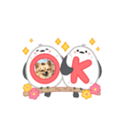 チワワ＆ダックス仲良し（個別スタンプ：1）
