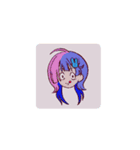カラフル女子リアクション（個別スタンプ：4）