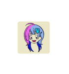 カラフル女子リアクション（個別スタンプ：6）