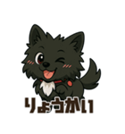 黒毛のポメラニアン【カイ】だよ（個別スタンプ：6）