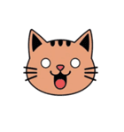 猫フェイス – シンプル＆キュートな表情（個別スタンプ：2）