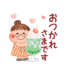 ぷくぷくさん♡夏の気づかい（個別スタンプ：15）