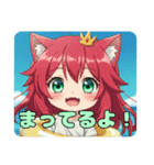 いつでも使える夏風みなみちゃんスタンプ（個別スタンプ：5）
