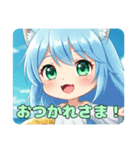 いつでも使える夏風みなみちゃんスタンプ（個別スタンプ：11）