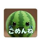 もふもふスイカスタンプ（個別スタンプ：6）