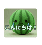 もふもふスイカスタンプ（個別スタンプ：7）