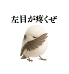 【爆笑】口が悪いシマエナガ（個別スタンプ：6）