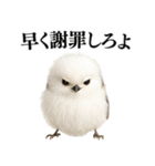 【爆笑】口が悪いシマエナガ（個別スタンプ：20）