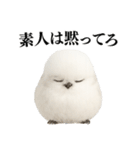 【爆笑】口が悪いシマエナガ（個別スタンプ：27）