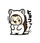ビビりハリネズミ＊ピリ日常スタンプ6（個別スタンプ：9）