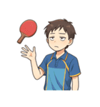 卓球 男子 部活 スポーツ（個別スタンプ：2）