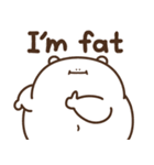 デブくま（英語おデブ）（個別スタンプ：1）