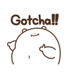 デブくま（英語おデブ）（個別スタンプ：12）