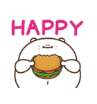 デブくま（英語おデブ）（個別スタンプ：13）