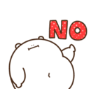 デブくま（英語おデブ）（個別スタンプ：19）