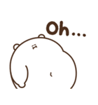 デブくま（英語おデブ）（個別スタンプ：23）