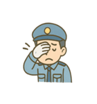 警備員くんのやさしいあいさつスタンプ（個別スタンプ：7）