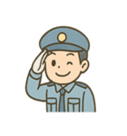 警備員くんのやさしいあいさつスタンプ（個別スタンプ：23）