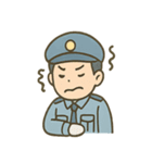 警備員くんのやさしいあいさつスタンプ（個別スタンプ：34）