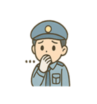 警備員くんのやさしいあいさつスタンプ（個別スタンプ：36）