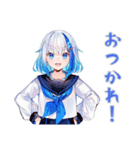 雨の日★女子高生のお迎え＆到着（個別スタンプ：2）
