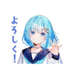 雨の日★女子高生のお迎え＆到着（個別スタンプ：3）