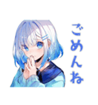 雨の日★女子高生のお迎え＆到着（個別スタンプ：16）