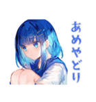 雨の日★女子高生のお迎え＆到着（個別スタンプ：32）