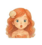 人魚姫のふんわりメッセージ（個別スタンプ：3）