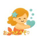人魚姫のふんわりメッセージ（個別スタンプ：5）