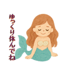 人魚姫のふんわりメッセージ（個別スタンプ：35）
