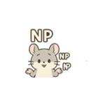 シンプル英語チンチラ（個別スタンプ：6）