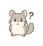 シンプル英語チンチラ（個別スタンプ：7）