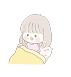 透明な女の子♡夏の恋（個別スタンプ：1）