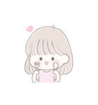 透明な女の子♡夏の恋（個別スタンプ：8）