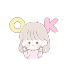 透明な女の子♡夏の恋（個別スタンプ：34）