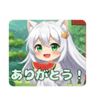 スイカみなみちゃんプレミアムセット（個別スタンプ：16）