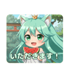スイカみなみちゃんプレミアムセット（個別スタンプ：22）