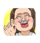 おもろ顔女子（個別スタンプ：4）