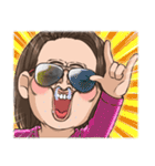 おもろ顔女子（個別スタンプ：13）