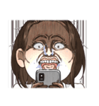 おもろ顔女子（個別スタンプ：30）