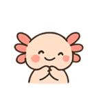 もふもふウーパールーパー きゅん表情（個別スタンプ：4）