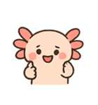 もふもふウーパールーパー きゅん表情（個別スタンプ：7）