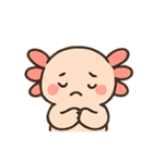 もふもふウーパールーパー きゅん表情（個別スタンプ：8）