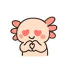 もふもふウーパールーパー きゅん表情（個別スタンプ：15）