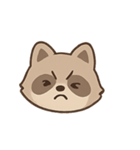 もふもふアライグマ きゅん表情（個別スタンプ：3）