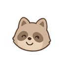 もふもふアライグマ きゅん表情（個別スタンプ：5）