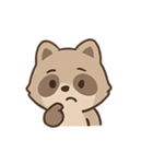 もふもふアライグマ きゅん表情（個別スタンプ：10）