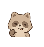 もふもふアライグマ きゅん表情（個別スタンプ：14）