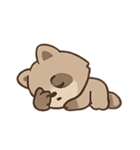 もふもふアライグマ きゅん表情（個別スタンプ：16）